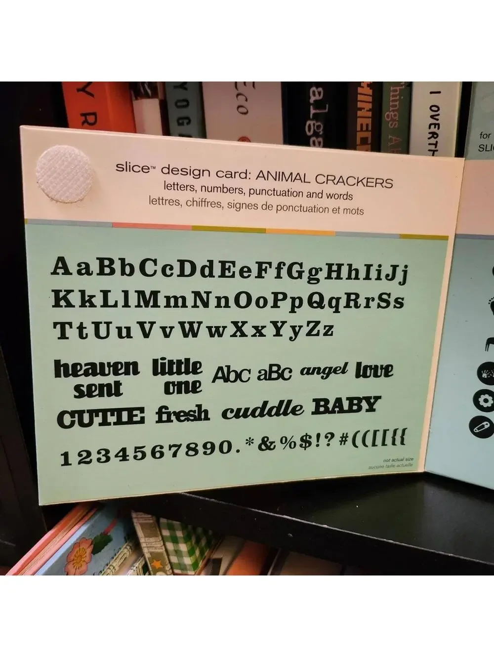 Making Memories Slice Animal Crackers Design Card Letters Numbers Shapes